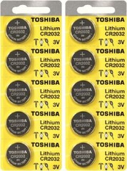 100 x New Original Toshiba CR2032 CR 2032 3VLITHIUM BATTERY BR2032 DL2032 Remote