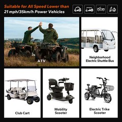 Refurbished LiTime 36V 60Ah Golf Cart LiFePO4 Lithium Battery 2304Wh 120A BMS