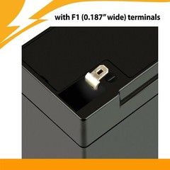 6V 5Ah Sealed Lead Acid Multipurpose Battery for Alarms, Motorcycles, and ATVs