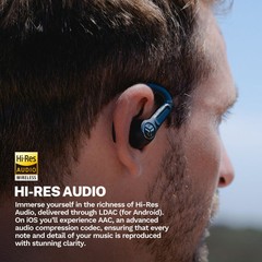 NEW JLab Epic Sport ANC 3 Dual Driver Earbuds Black, iOS/Android, Sporthook, Gym