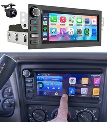 Apple Carplay Car Stereo Radio GPS Navi For GMC Chevy Sierra Silverado 1999-2003