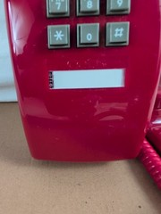 Cetis 25403 Scitec 2554E Wall Telephone – Red Emergency Hotel HAS MILD SCUFFS