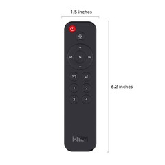 WiiM Voice Remote for WiiM Mini and Pro Audio Streamer, Push-to-Talk Black