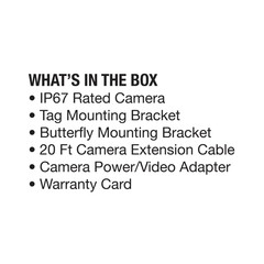 Universal AHD/CVBS Camera with Night Vision Echomaster PHDCAM10U Rear/Front View