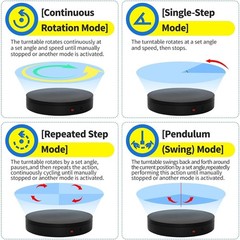 Remote Motorized Electric Turntable Rotating Display Stand Spinning Rotating …