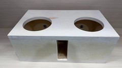 2X12″ HEAVY DUTY Birch Double Baffle Vented Subwoofer Box Ported Enclosure