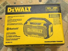 DeWALT DCR010 12V/20V MAX Jobsite Bluetooth Speaker Corded or Cordless