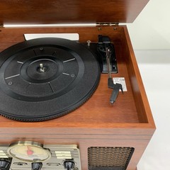 Victrola VTA-200B 6-in-1 Bluetooth Turntable Record Player CD Radio AUX – Works