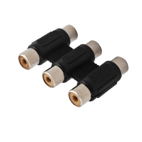 6pc AV 3 RCA Audio Video Female to Female Jack Coupler Adapter 3RCA Connector