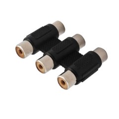 6pc AV 3 RCA Audio Video Female to Female Jack Coupler Adapter 3RCA Connector