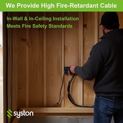 Syston 14/2 Speaker Wire Audio Cable In-Wall Outdoor Direct Burial UV 20ft-100ft