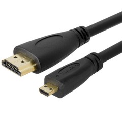 2 Pack Micro HDMI to HDMI Cable 6 FT Raspberry Pi 4K TV Camera Sony Nikon Lenovo
