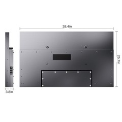 SYLVOX 43” Outdoor TV 4K Waterproof 1000nits Smart TV With 6 Powerful Speakers