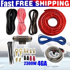 4Gauge Audio Cable Kit Amp Amplifier Install RCA Subwoofer Sub Wiring 2500W Peak