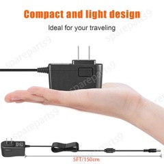 12V 2A Power Supply Regulated DC Power Adapter with 8 Tips, Charger Transformer