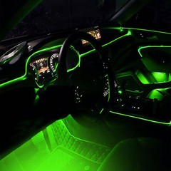 10M RGB 8 in 1 RGB Car Atmosphere Interior LED Guide Fiber Optic Ambient Light
