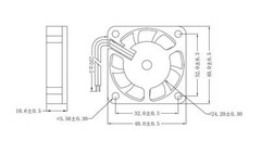 FAN 5V DC 40mm 40 10mm 0.16A 5800 RPM 6.5cfm