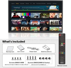 SYLVOX 43In outdoor TV 1000Nits 4k UHD Linux System support Android Screencast