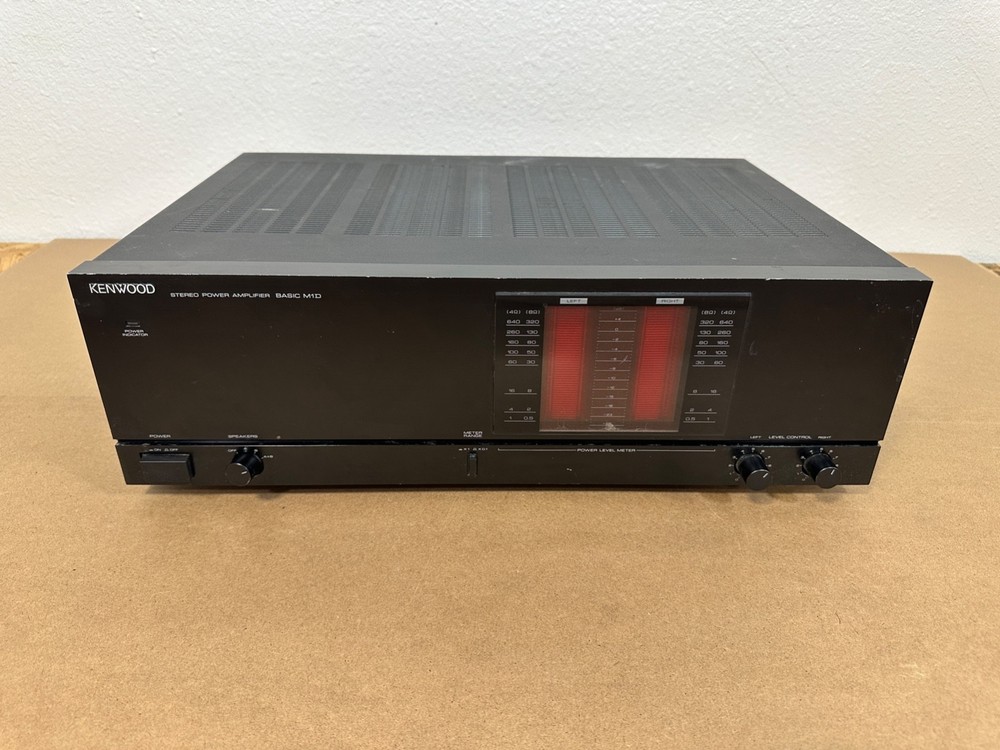 NICE! Kenwood basic M1D Power Amplifier Sounds and Works Great!