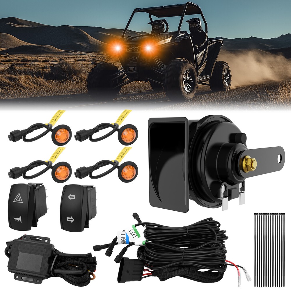 1Set Plug and Play Turn Signal Horn Street Legal Kit For Polaris Can-Am Kawasaki