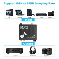 Aluminium Alloy 24-Bit 192 kHz Optical Digital To Analog Audio Converter Host