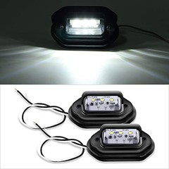 2PCS 12V LED License Tag Light Convenience Courtesy Door License Plate Light