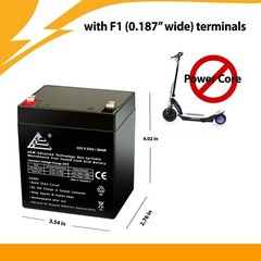 12V 4.5Ah Scooter Battery Replaces 4.5Ah Enduring 6FM4.5, 6 FM 4.5