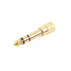 6.35mm Male to 3.5 mm Earphone Adapter plug 1 Male for 2 Female Audio Splitter