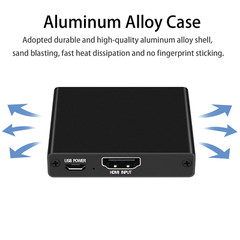 HDMI Splitter 1 In 2 Out 4KUHD HDMI Splitter For Dual Monitors Duplicate/Mirror