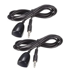 2Pack 3.5mm IR Remote Control Receiver Extension 1.5Meter 8-12m Receiving