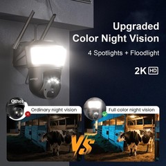 No WiFi Needed – 2K Color Night Vision Solar Security Camera with Motion Alerts