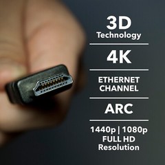 4K HDMI 2.0 Cable High Speed For HD TV Monitor Xbox PS 5 4 3 ARC Gaming Console