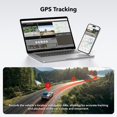 REDTIGER Dash Camera Front and Rear 4K Dash Cam Built-In WiFi & GPS Parking Mode