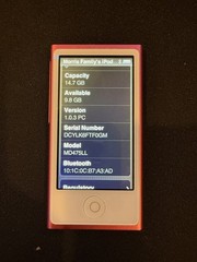 Apple iPod nano 7th Generation Space Gray (16 GB) PINK