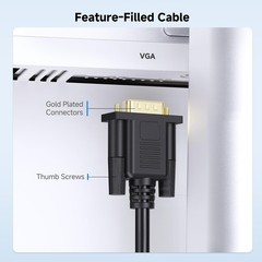 VGA Cable Male To Female 15 Pin PC Monitor TV LCD Plasma Hd Svga Lead 1m – 5m
