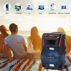 1000W Portable Wireless Bluetooth Speaker Super Bass Stereo Radio FM TF AUX USB