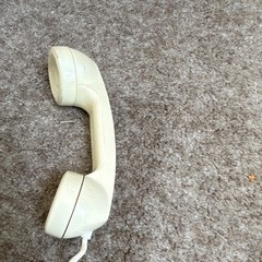 Vintage Beige Wall Mount Rotary Dial Telephone w/ Handset & Coiled Cord WORKING