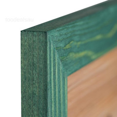 Rustic Wooden Picture Frame 11×14-100% Natural Solid Eco Distressed Green