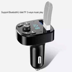 Bluetooth 5.0 Car Wireless FM Transmitter Adapter For 2USB PD Charger AUX