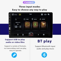 9 in Car Stereo Single 1 DIN Apple Carplay Android Auto HD Touch Screen FM-Radio