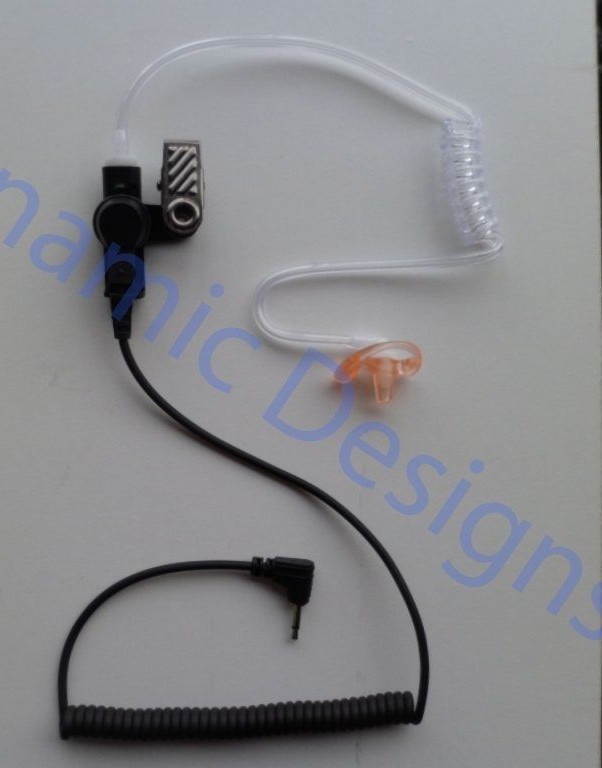 3.5 mm Listen Receive Only Ear Piece Headset with Right Ear Mold