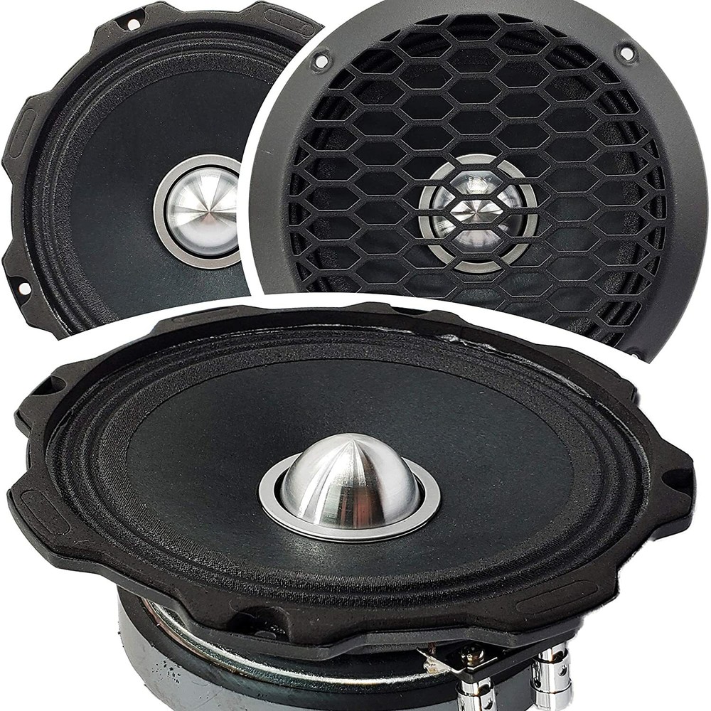 2x Gravity WZ6G Warzone Series 6.5″ Midrange Coaxial Loud 1000W Speaker 4-Ohms