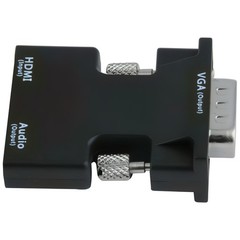 HDMI Female to VGA Male Converter with Audio Adapter Support 1080P Signal Output