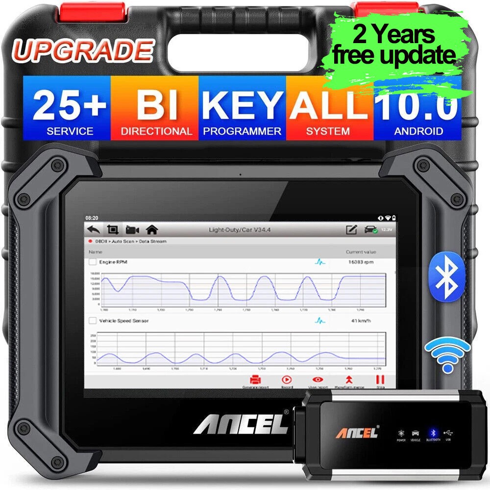 ANCEL V6 PRO Bi-directional OBD2 Scanner All Systems Diagnostic Key Programming