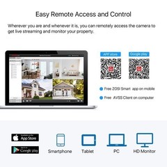 ZOSI 5mp Lite 8CH DVR 1080p Security Camera System Outdoor H.265+ Home CCTV Kit