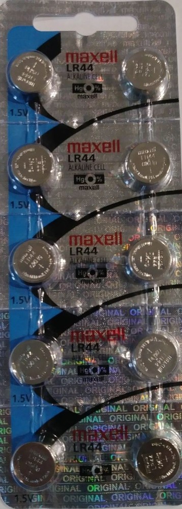 10 Maxell LR44 Alkaline Battery A76 L1154 AG13 357
