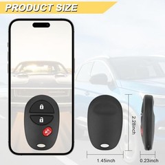 Key Fob Replacement for 2008-2013 Toyota Highlander/ 08-18 Sequoia/ 04-17