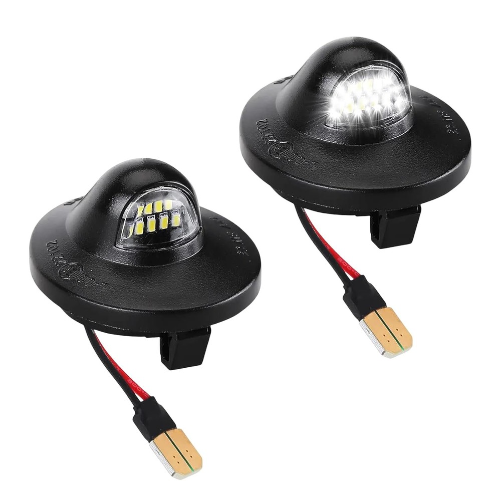 Full LED License Plate Light Kit 6500K Car Tag Light Assembly 2PCS LED Lamp