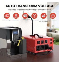 4000 Watt Voltage Converter Transformer Heavy Duty Step Up/Down Power Converter