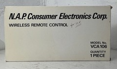 N.A.P Consumer Electronics Wireless Remote Control Unit VCA 106 VSQS 0071 NOS